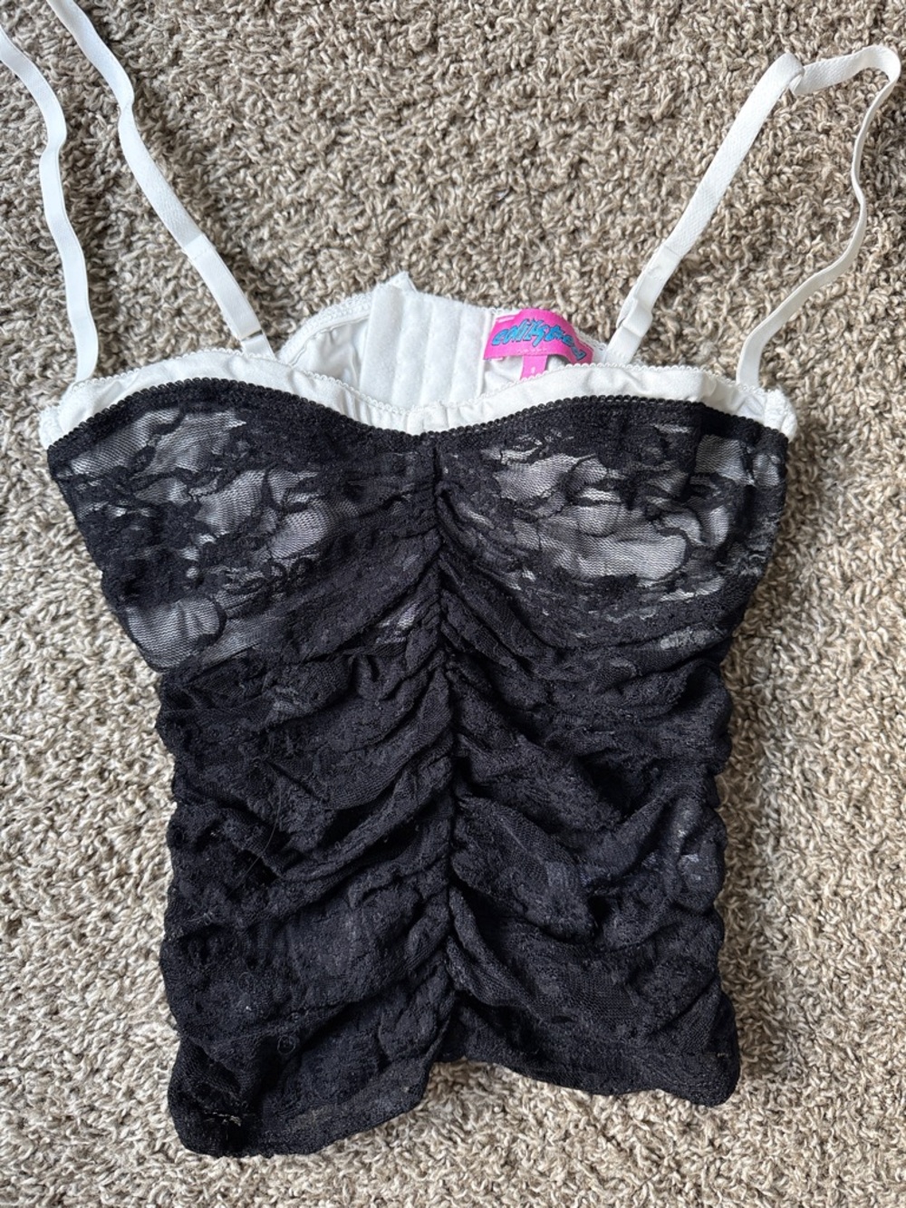 Edikted Lace corset top